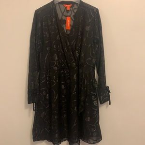 Black dress with shiny sequins